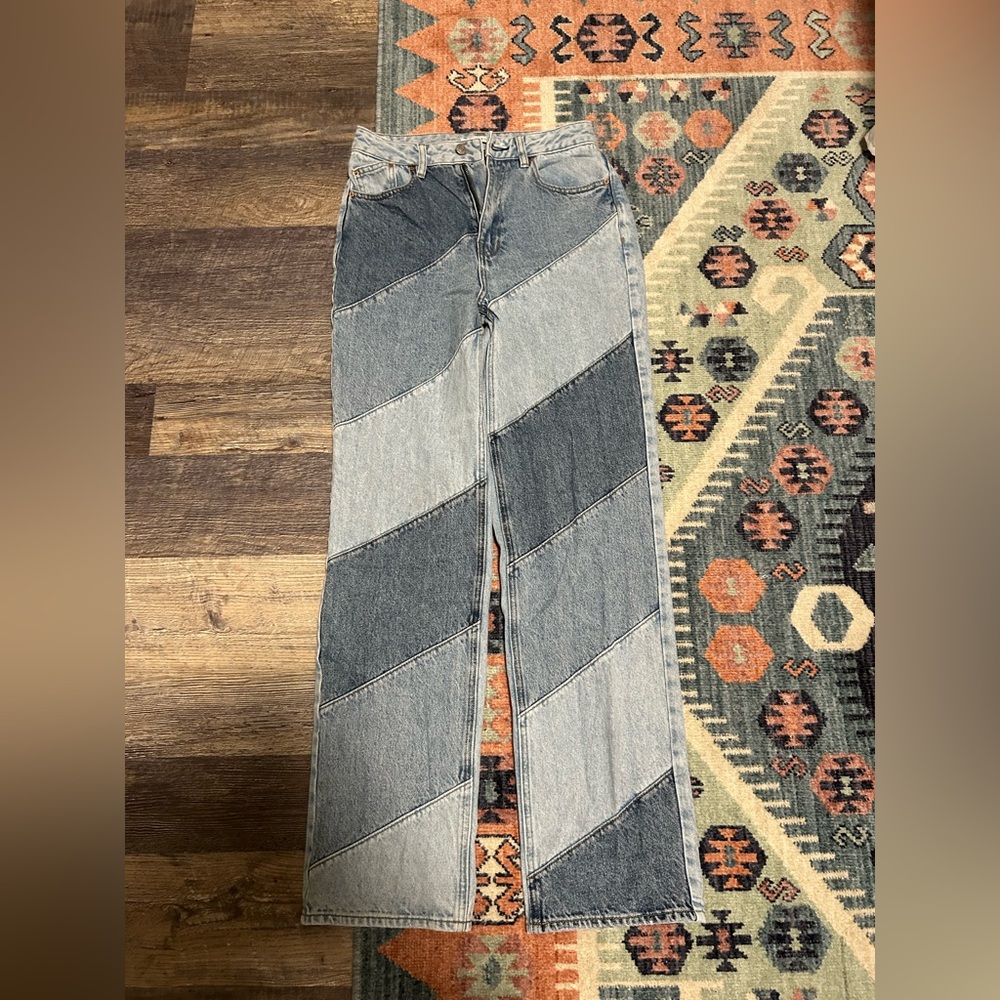 Two-Tone Women Jeans